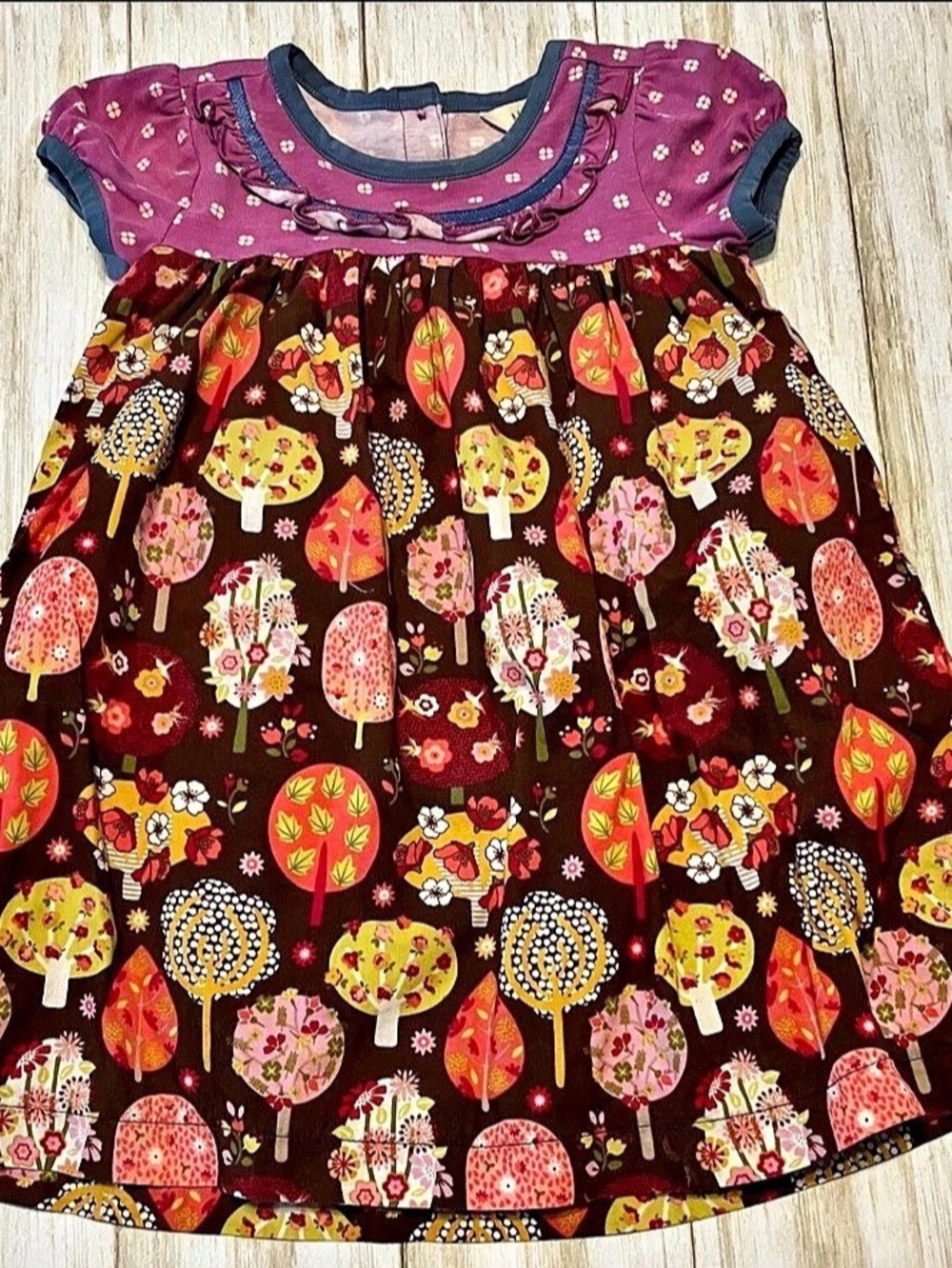 Matilda Jane Twinkle Tree Treasures Ruffle Dress, 12/18M
